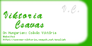 viktoria csavas business card