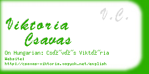 viktoria csavas business card